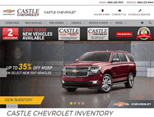 Tablet Screenshot of castlechevycars.net